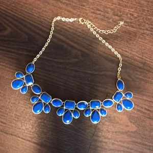 Blue bauble necklace